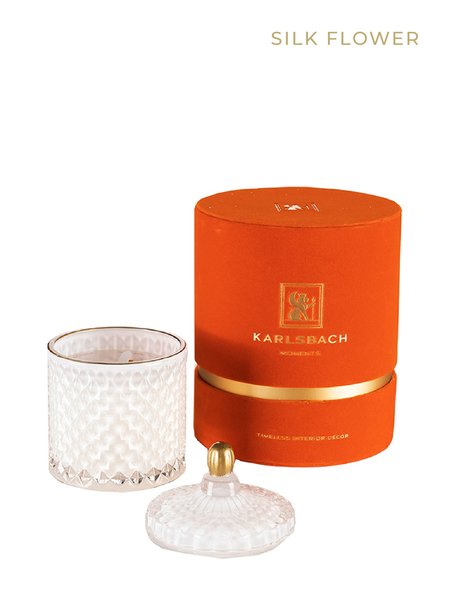 Silk Flower - GLASS CANDLE 250g
