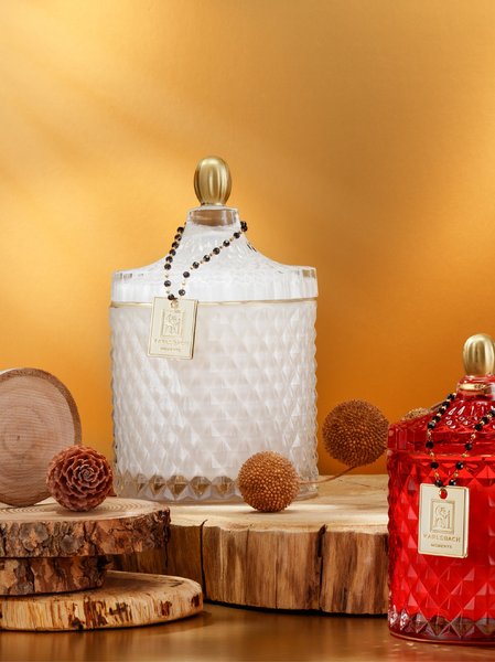 Silk Flower - GLASS CANDLE 250g