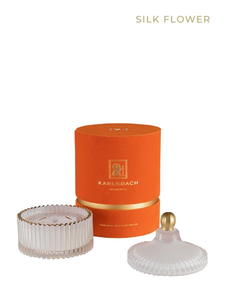 Silk Flower - GLASS CANDLE 450g