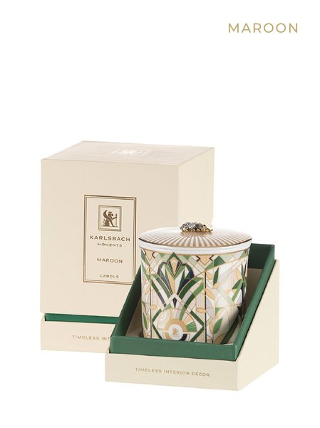 MAROON - PORCELAIN CANDLE 220g