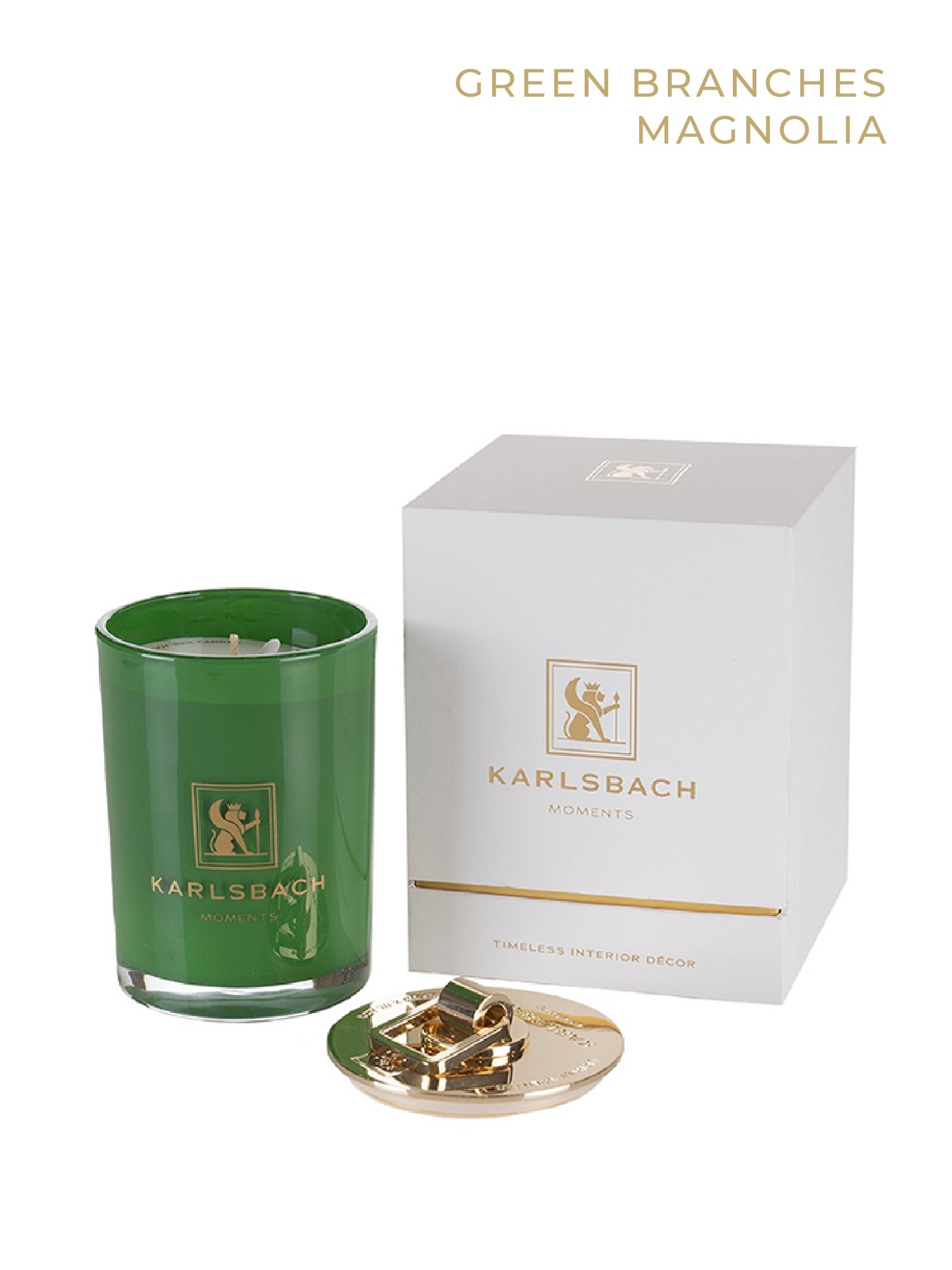 Green Branches Magnolia - GLASS CANDLE 270g - изображение 1
